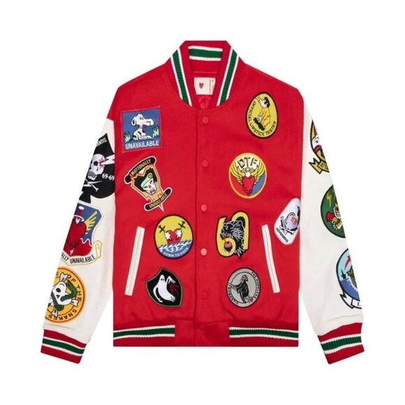 $1250 NEW EMOTIONALLY UNAVAILABLE *RARE* VARSITY JACKET SZ M - Picture 1 of 13
